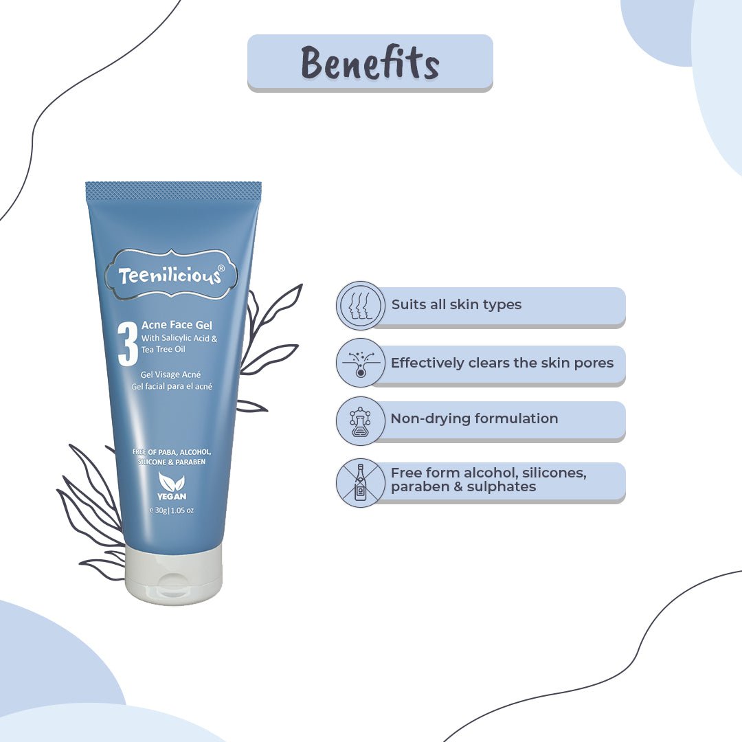 Benefits Of Acne Face Gel With Salicylic Acid & Tea Tree Oil Benefits Of Acne Face Gel With Salicylic Acid & Tea Tree Oil
