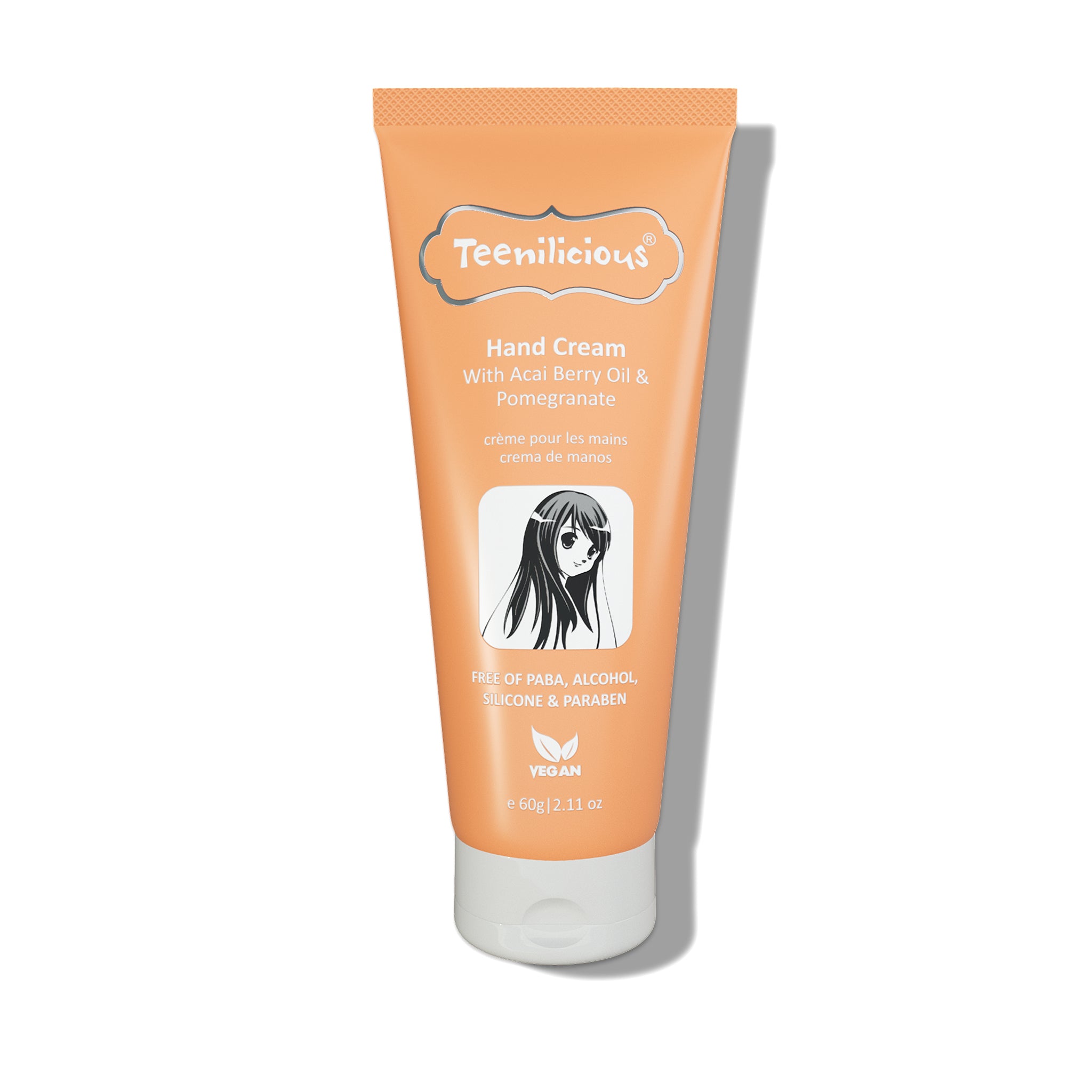 Product View Of Hand Cream With Acai Berry Oil & Pomegranate Product View Of Hand Cream With Acai Berry Oil & Pomegranate