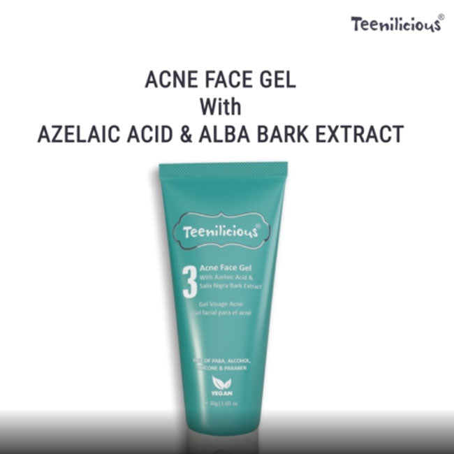 Acne Gel With Azelaic Acid 30g - Clear Skin Pores Off Acne Causing Bacteria