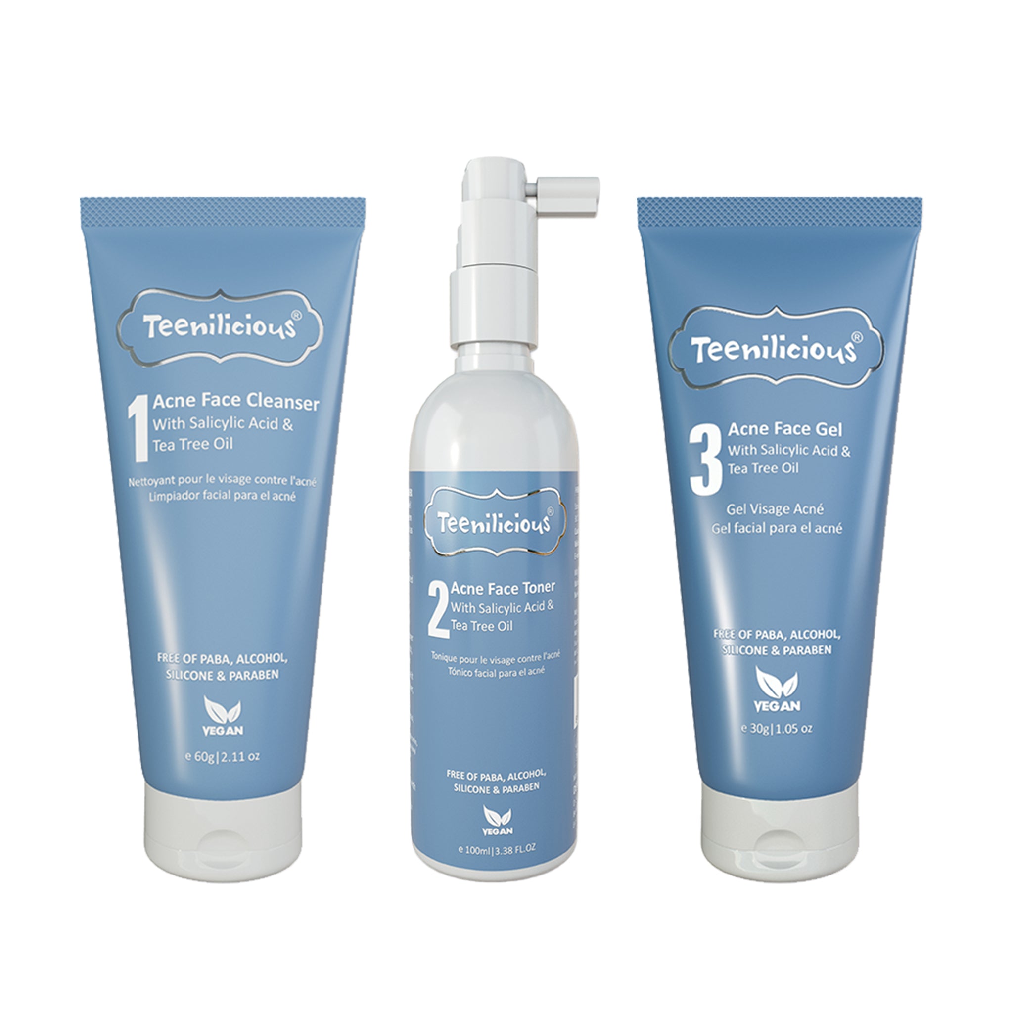 Product View Of Salicylic Acid Acne Care Kit Product View Of Salicylic Acid Acne Care Kit