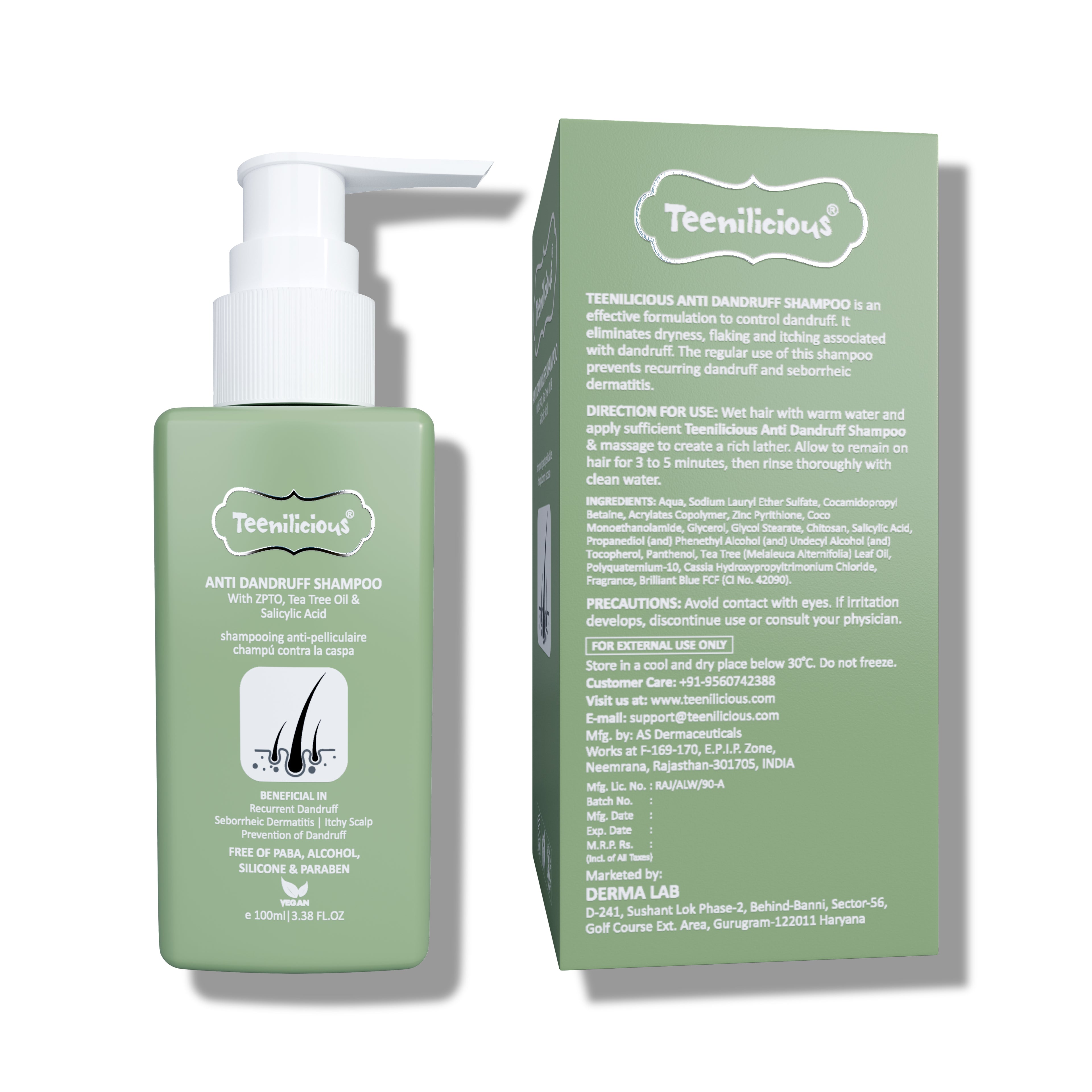 Teenilicious Anti Dandruff Shampoo & Scalp Lotion Combo Kit