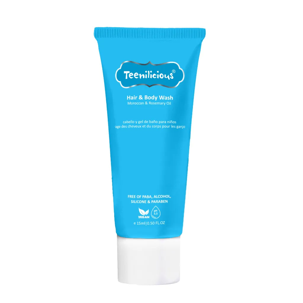 Teenilicious Hair and Body Wash With Moroccan & Rosemary Oil 15ml Sample Main image