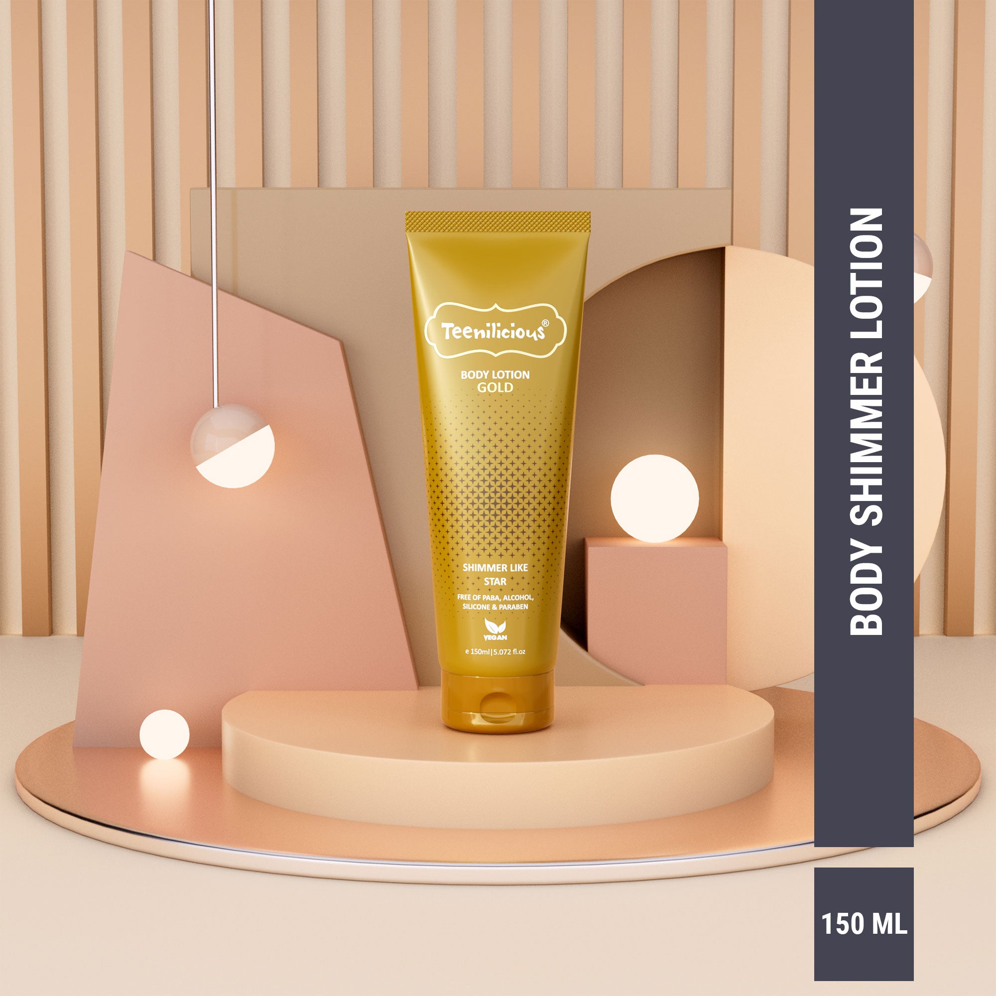 Body Lotion Gold Sparkle Main image