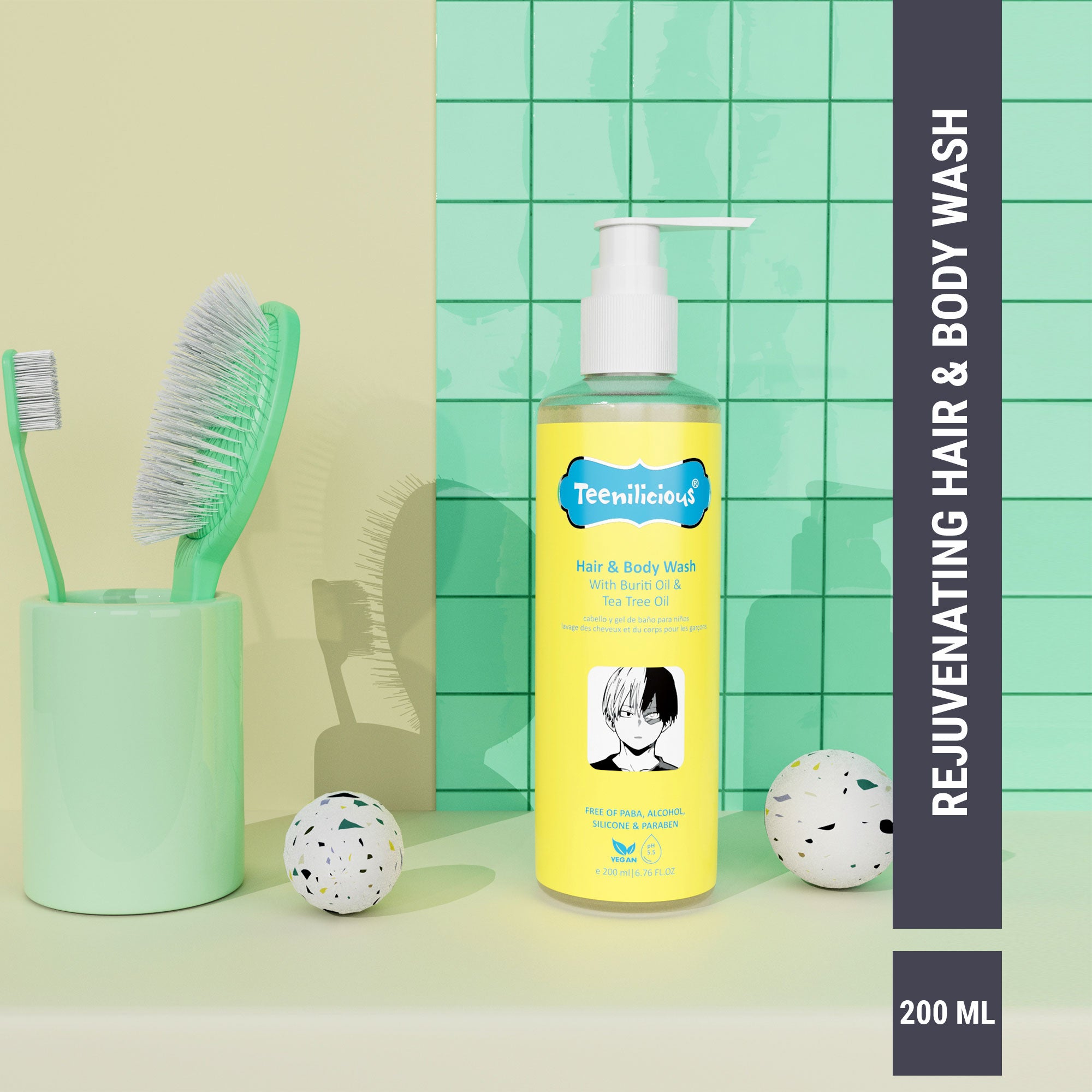 Hair & Body Wash With Buriti Oil & Tea Tree Oil Main image