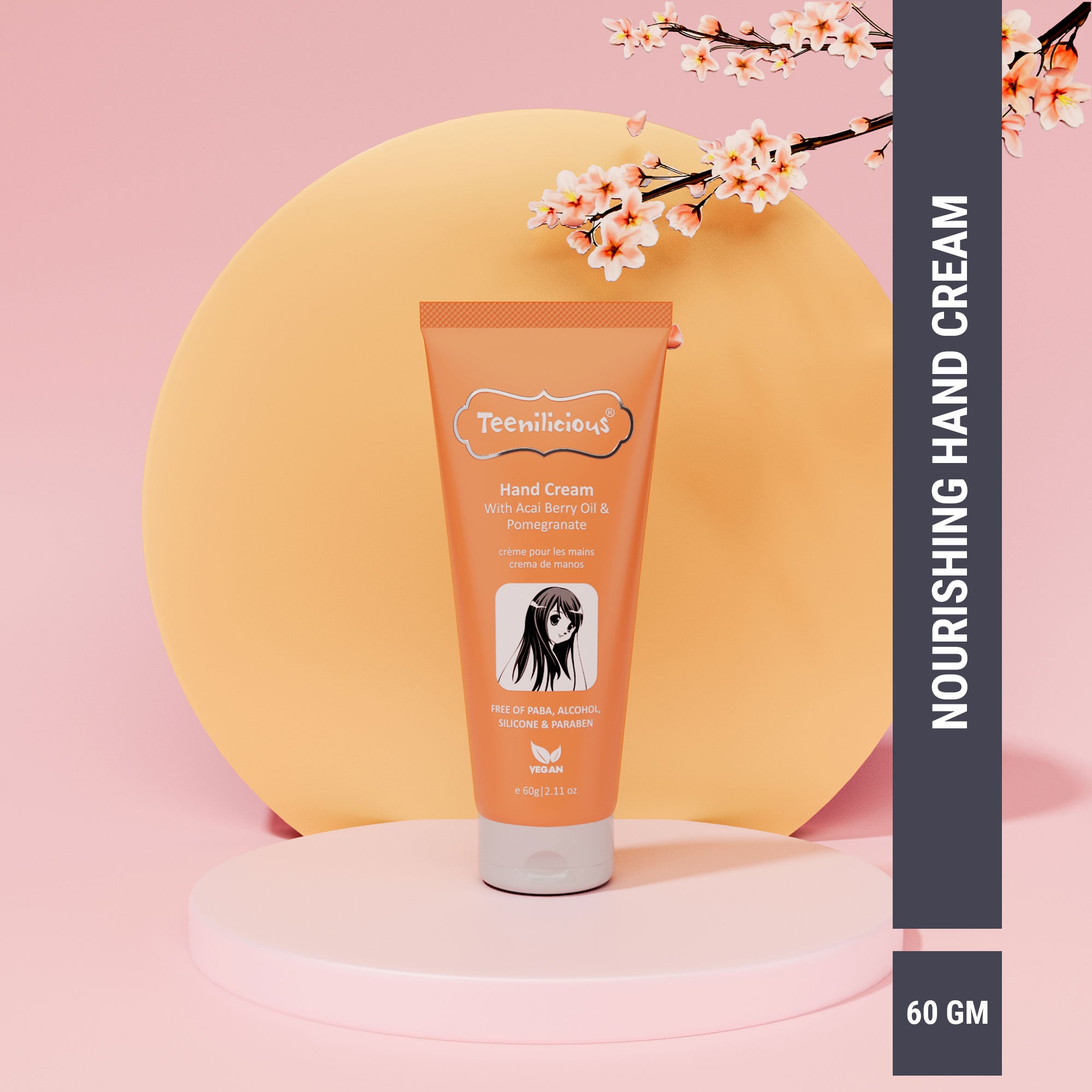 Hand Cream With Acai Berry Oil & Pomegranate Main image