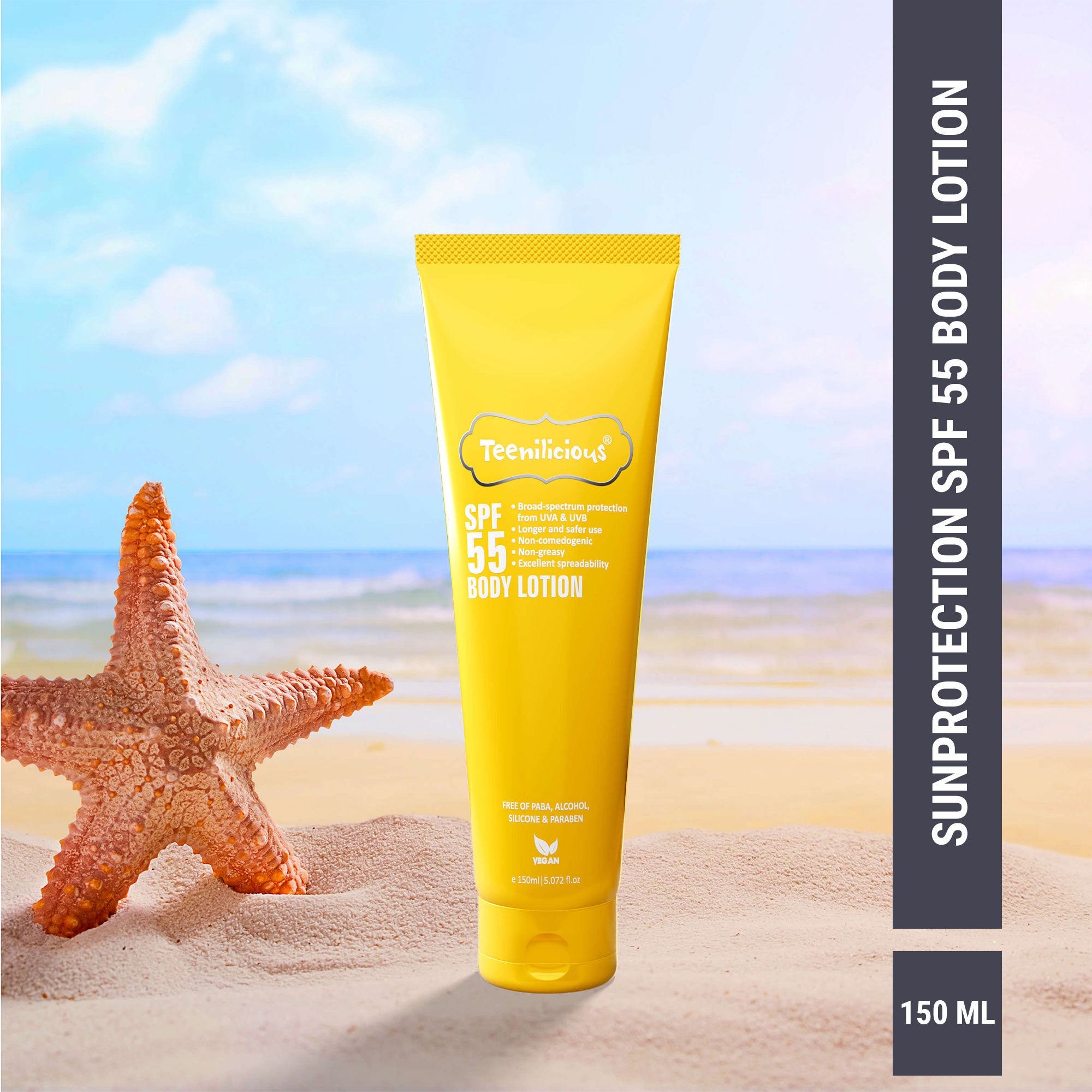 SPF 55 Sunscreen Lotion For Sensitive Skin | Teenilicious