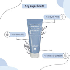 Key Ingredients Of Acne Face Cleanser With Salicylic Acid & Tea Tree Oil