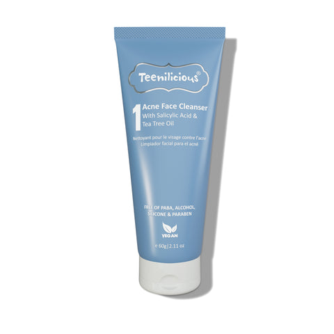 Single Product View Of Acne Face Cleanser With Salicylic Acid & Tea Tree Oil