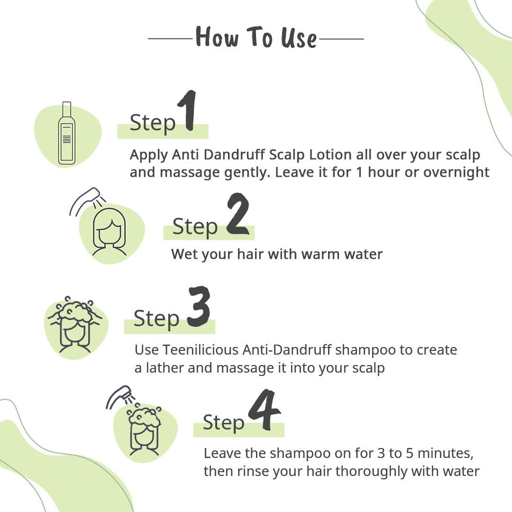 Teenilicious Anti Dandruff Shampoo & Scalp Lotion Combo Kit