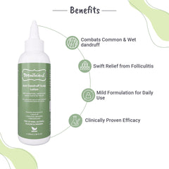 Anti-dandruff lotion with Salicylic Acid, Azelaic Acid & Tea Tree Oil for Folliculitis 100ml