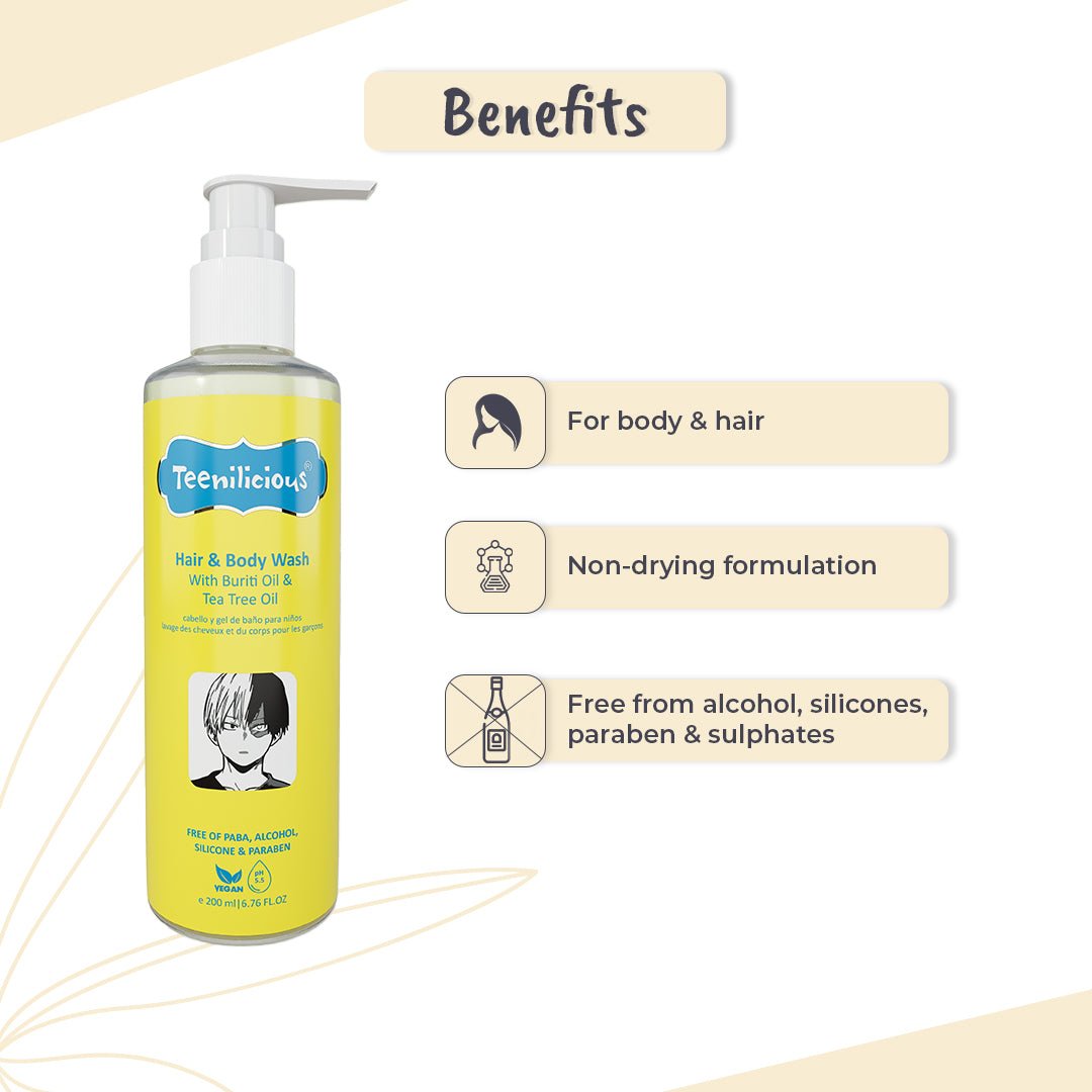 Benefits Of Hair & Body Wash With Buriti Oil & Tea Tree Oil