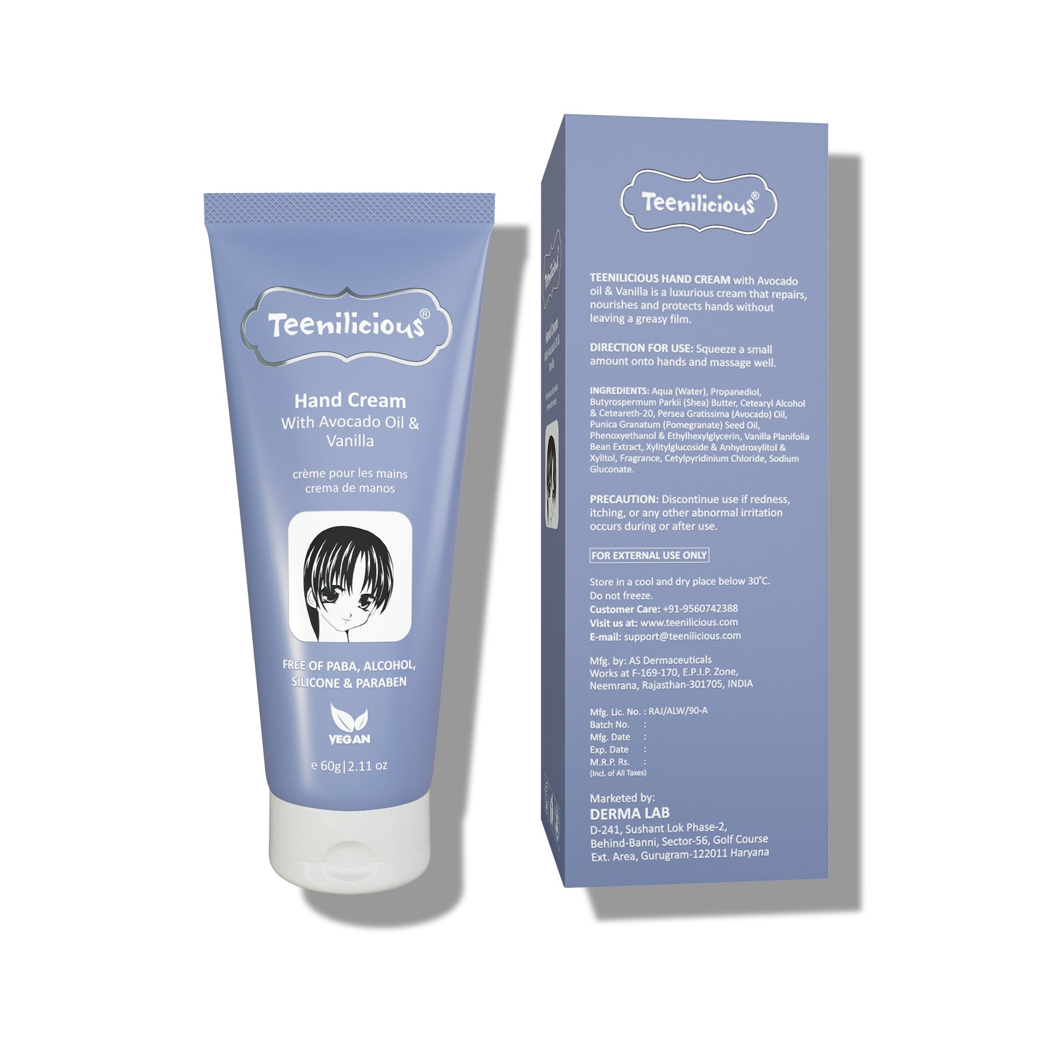 Product View Of Hand Cream With Avocado Oil & Vanilla