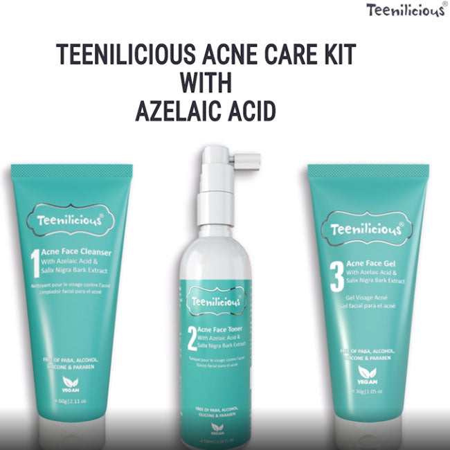 Azelaic Acid Acne Care Kit 190g - Acne Treatment For Dry & Sensitive Skin