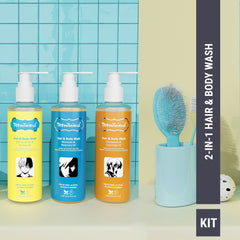 Hair And Body Wash Kit 600ml - All In One Hair & Body Wash Combo